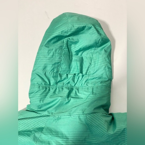 Patagonia Micro Puff Hooded Jacket Teal Green Grid 83986 outdoor small s - Picture 8 of 15